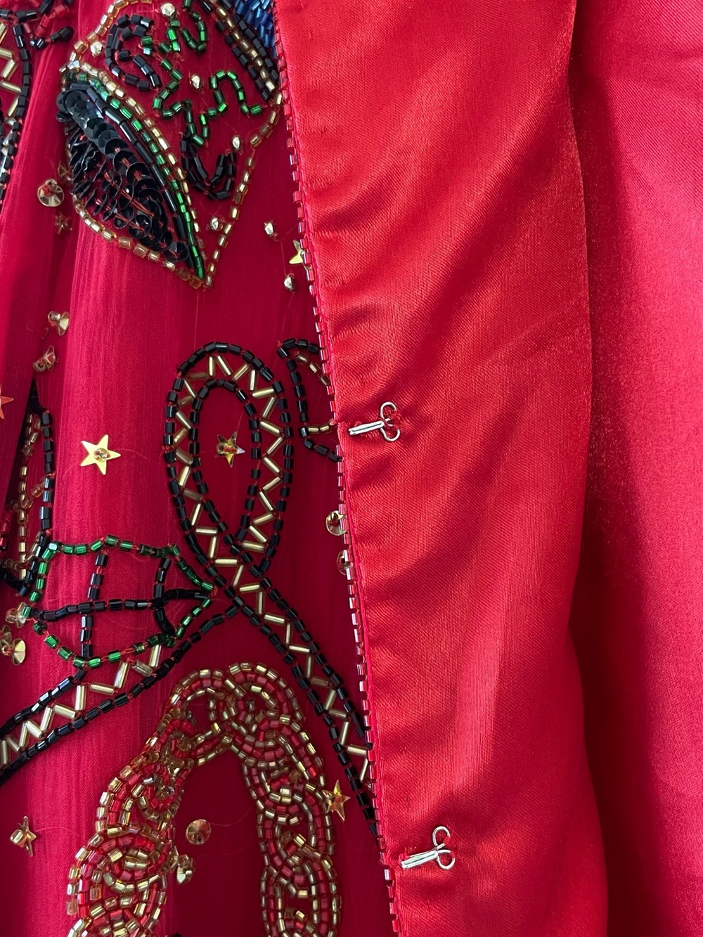 Vintage Scala 100% Silk Beaded Sequin Christmas Holiday Evening Jacket Size S - Picture 14 of 17